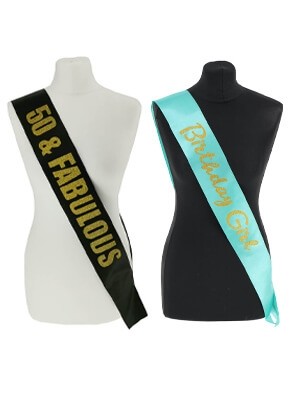 Birthday Sashes & Badges Birthday Sashes & Badges