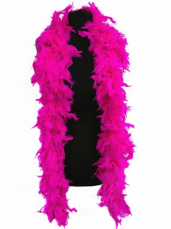 Luxury Hot Pink Feather Boa – 80g -180cm 1920's Gastby Burlesque Dancer ...