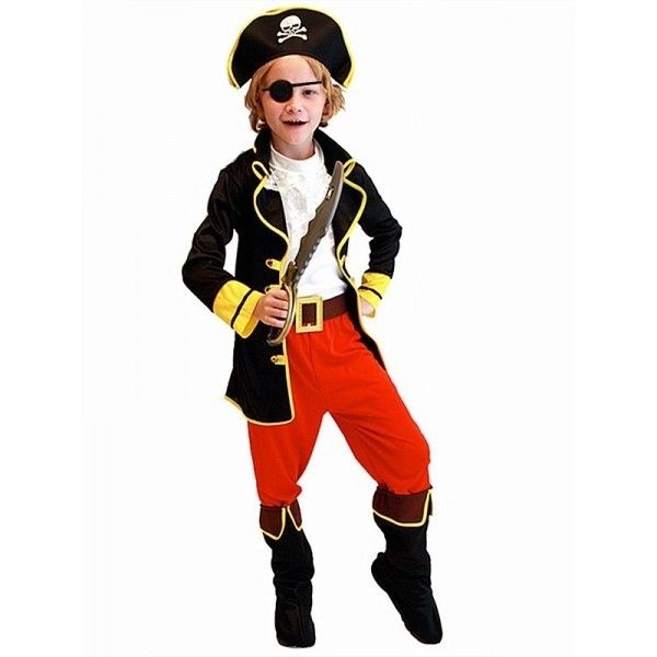Pirate Captain Kids Fancy Dress Costume