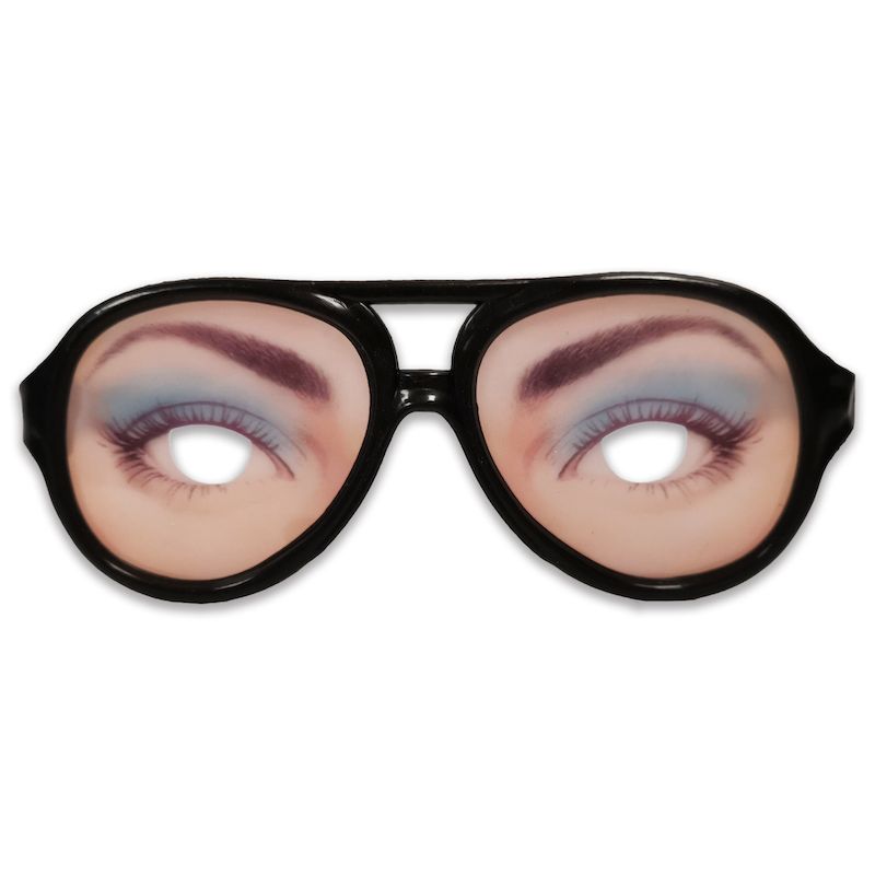 Womens Funny Eye Disguise Novelty Glasses