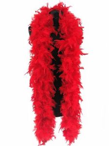 Deluxe Red Feather Boa – 100g -180cm