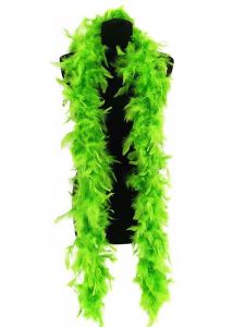 Beautiful Neon Green Feather Boa – 50g -180cm