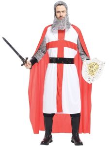 St George Hero Knight Fancy Dress Costume- One Size