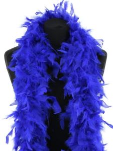 Luxury Royal Blue Feather Boa – 80g -180cm