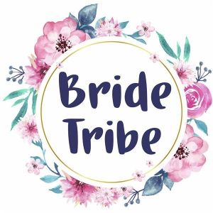 ‘Bride Tribe’ Flower Wreath Wedding Word Board Photo Booth Prop