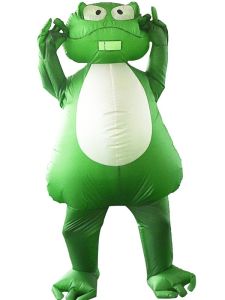 Big Green Frog Inflatable Fancy Dress Costume