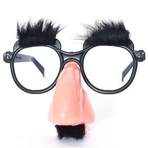 Big Nose and Fake Moustache Disguise Children's Glasses - Black