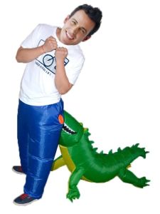 Bite you on the Bum Trousers Crocodile Attack Inflatable Fancy Dress Costume
