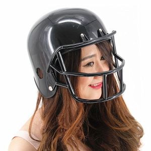 Black American Toy Football Helmet Adult Size