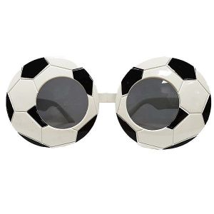 Black & White Football Soccer Glasses