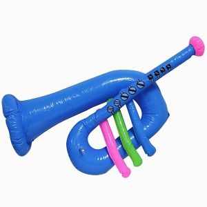 Inflatable Blue Trumpet
