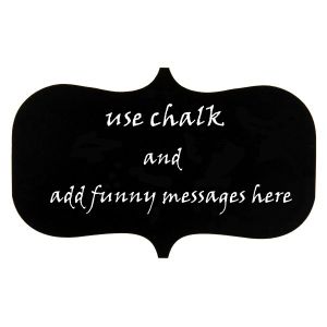 Vintage Chalkboard Photobooth Prop - Comes with Free Chalks