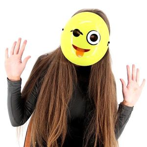 Cheeky Wink Emoji Mask