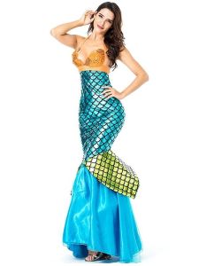 Colourful Glamourous Mermaid Fancy Dress Costume – UK 8