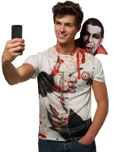 Count Dracula Vampire'`Selfie’ T-Shirt Halloween Costume