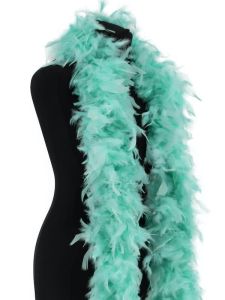 Deluxe Mint Green Feather Boa – 100g -180cm