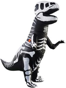 Extinct Dinosaur T-Rex Skeleton Inflatable Halloween Fancy Dress Costume