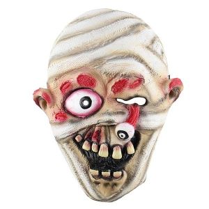 Halloween Bandage Crazed Mummy Zombie Mask 
