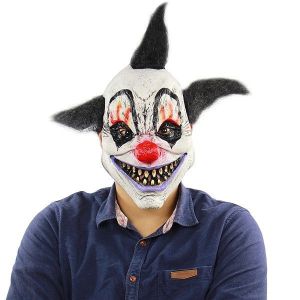 Crazy Jester Clown Mask Halloween Fancy Dress Costume 