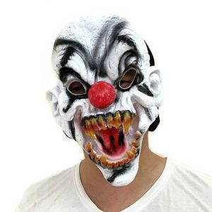 Dark Clown Head Mask Halloween Fancy Dress Costume 
