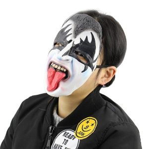 Fancy Dress, Costume Kiss Gene Simmons Latex Face Mask