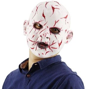Evil Baby Scarred Head Mask Latex Halloween Fancy Dress Costume 