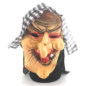 Old Hag Wicked Witch Mask Halloween Fancy Dress Costume 