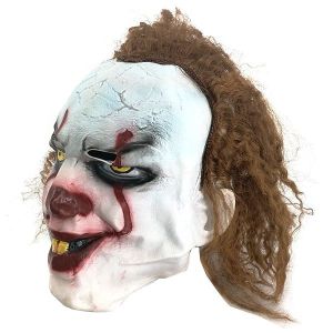 Scary Trick or Treat Clown Mask Halloween Fancy Dress Costume 