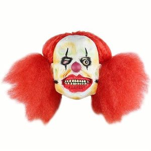 Halloween Crazy Afro Clown Mask 