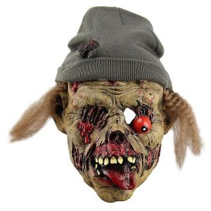 Evil Scarecrow Zombie Mask Halloween Fancy Dress Costume 