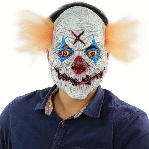 Stitched Mouth Puppet Clown Head Mask Halloween Fancy Dress Costume 