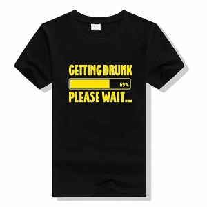 ‘Getting Drunk Please Wait’ Stag Do T-shirt 