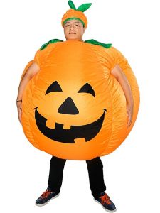 Giant Pumped up Pumpkin Inflatable Halloween Fancy Dress Costume