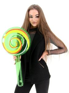 Giant Inflatable Green Lollipop 
