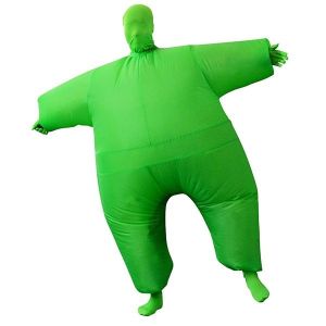 Green Super Sumo Jumbo Morf Inflatable Fancy Dress Costume