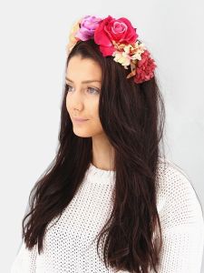 Pink Ombre Flower Crown 
