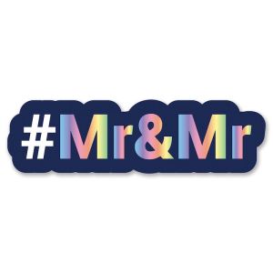 #Mr&Mr Trending Hashtag Oversized Photo Booth PVC Word Board Sign