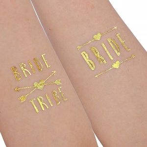 Hen Party Pack Of 12 Metallic Tattoo Pack