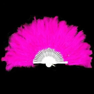 Stunning Hot Pink Feather Fan