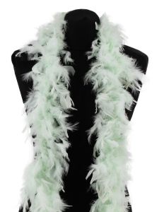 Beautiful Icy Mint Green Feather Boa – 50g -180cm
