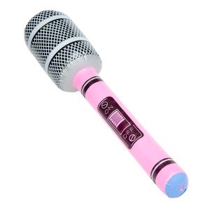 Inflatable Microphone Pink