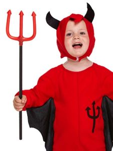 Red Devil Toddler Halloween Fancy Dress Costume - Kids UK Size 3 Years