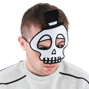 Kids Spooky Skeleton Head Shaped Halloween Mask