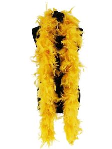 Luxury Buttercup Yellow Feather Boa – 80g -180cm
