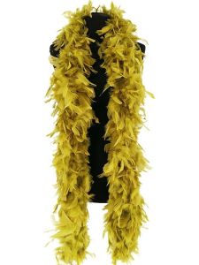 Luxury Olive Green Feather Boa – 80g -180cm