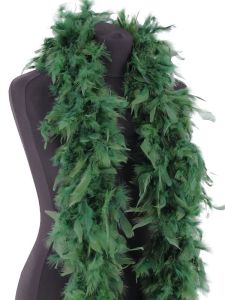Luxury Pine Green Feather Boa – 80g -180cm