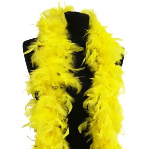 Luxury Yellow Feather Boa - 80g - 180cm 