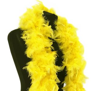 Luxury Yellow Feather Boa - 80g - 180cm 