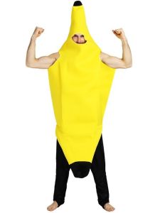 Male Cool Banana Bodysuit Fancy Dress Costume – One Size