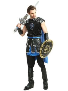 Male Roman Soldier Gladiator Fancy Dress Costume Style 4 – One Size